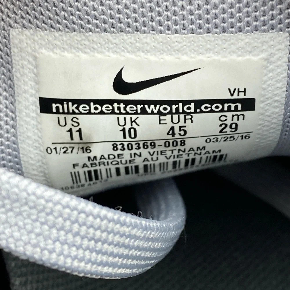 Nike Flex 2016 RN Gray Lime Green Trainer Running Shoe 830369-008 Men’s Size 11